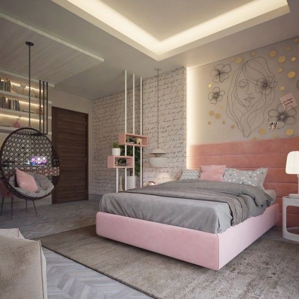 Thiết kế nội thất phòng ngủ cho nữ đẹp mê ly - Hình 2