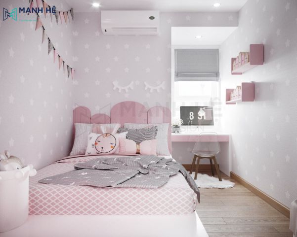 Thiết kế phòng ngủ cho bé gái trở nên ấn tượng - Mẫu 5