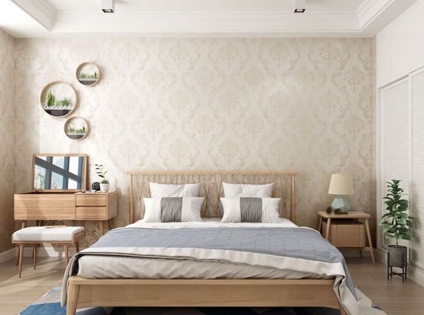 Cách trang trí phòng ngủ bằng giấy dán tưởng đẹp - Hình 1