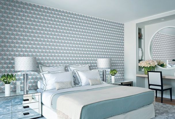 Cách trang trí phòng ngủ bằng giấy dán tưởng đẹp - Hình 4