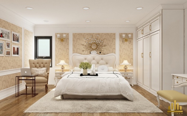 Xu hướng mới với thiết kế phòng ngủ phong cách cổ điển đẹp - Hình 3
