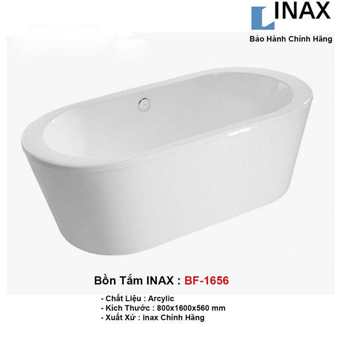 Kích thước bồn tắm nằm Inax