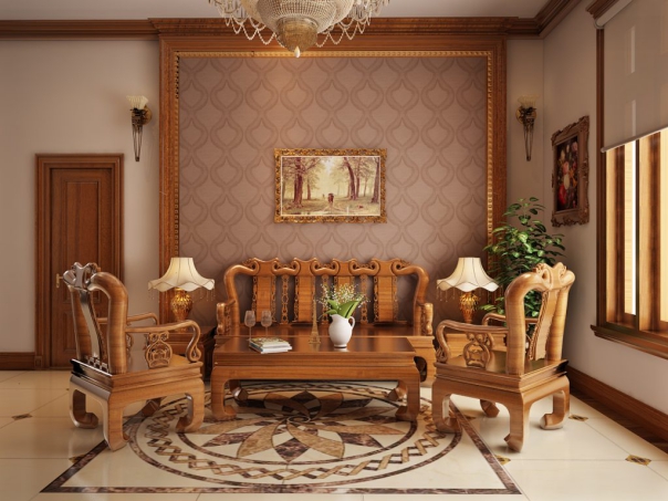 Ngắm nhìn mẫu phòng khách nội thất bằng gỗ