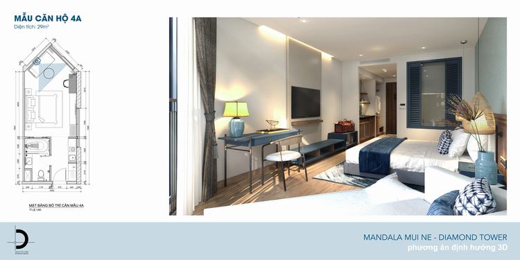 Mặt bằng và thiết kế phòng khách căn hộ Apec Mandala Wyndham-1