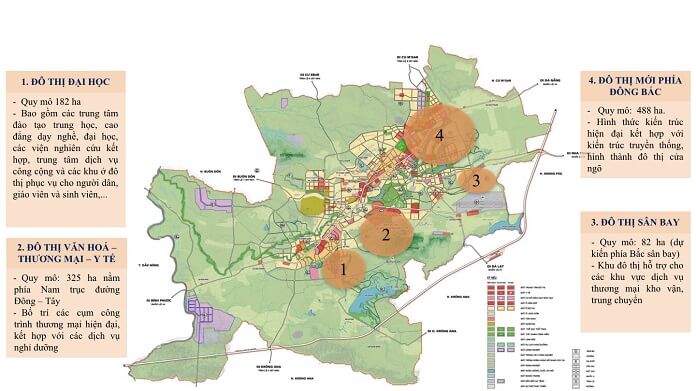Định hướng quy hoạch phát triển 4 khu đô thị mới tại thành phố Buôn Ma Thuột