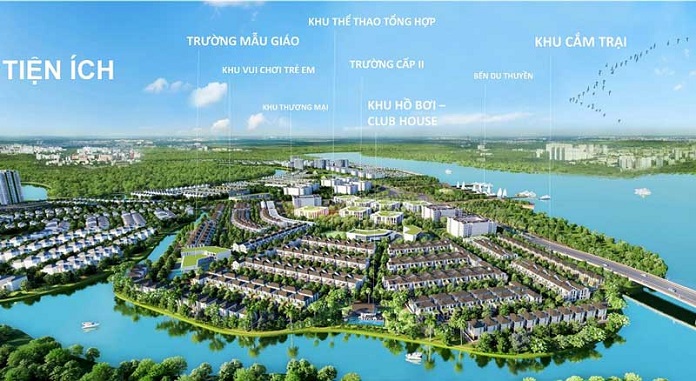 Mặt bằng tổng thể của toàn dự án Aqua City Đồng Nai 