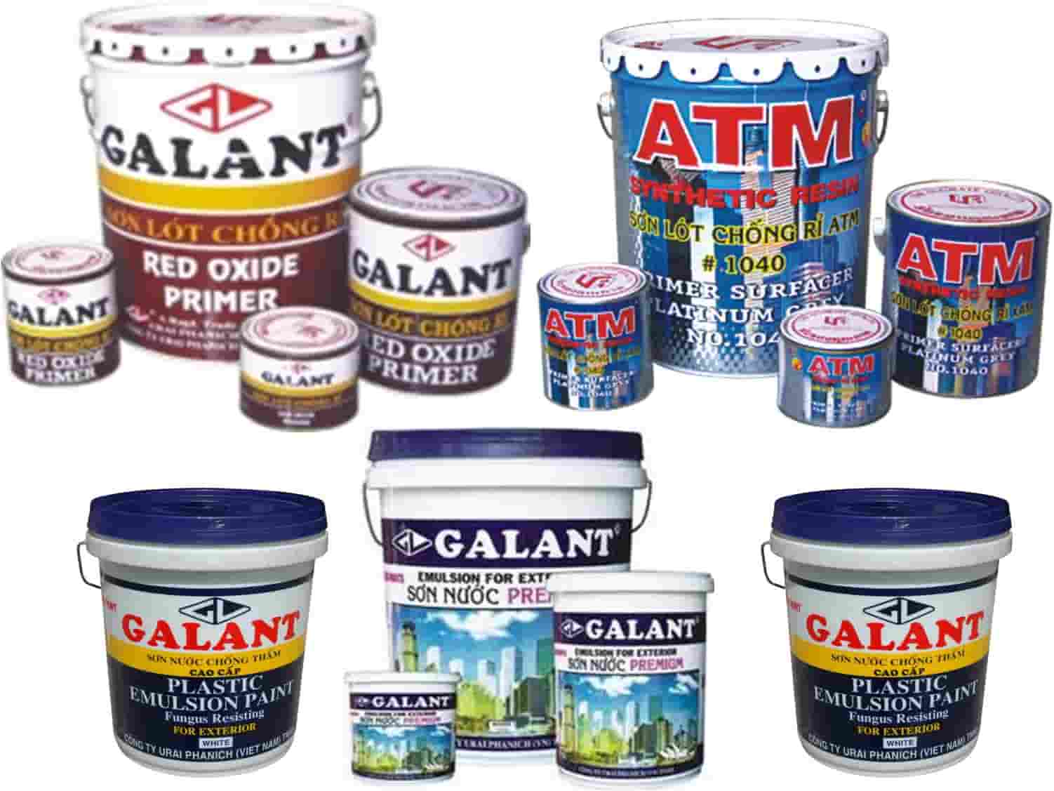 Các dòng sản phẩm sơn Galant