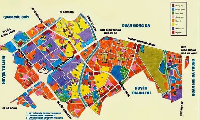 Bản đồ quy hoạch Quận Hà Đông đến năm 2030 tầm nhìn năm 2050