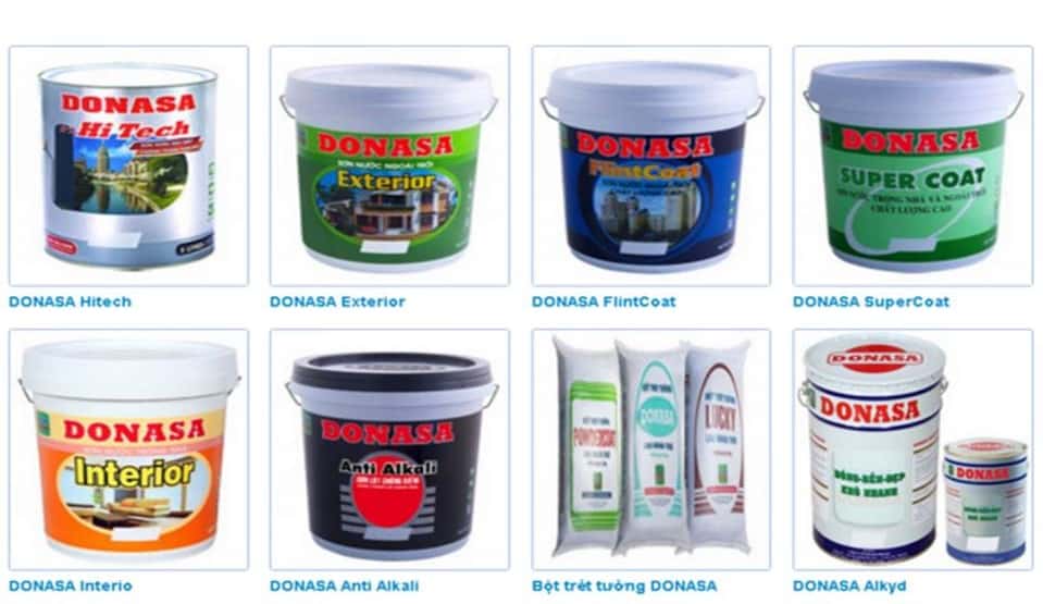 Các sản phẩm của Công ty Sơn Donasa