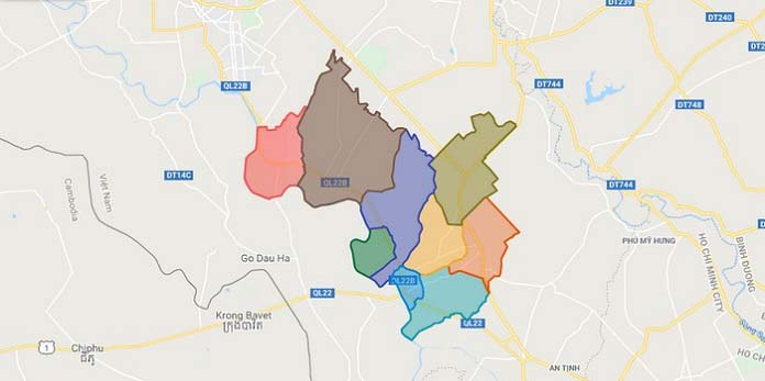Bản đồ quy hoạch huyện Gò Dầu