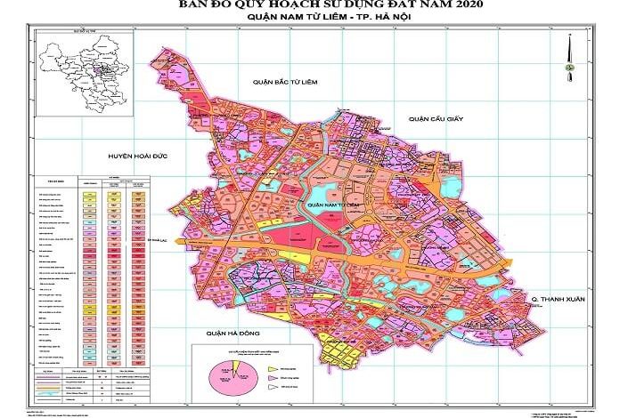 Bản đồ quy hoạch quận Nam Từ Liêm