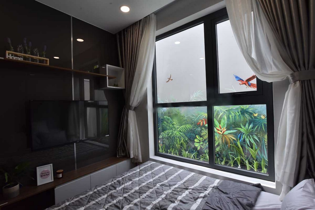 Phòng ngủ nhà mẫu dự án Bcons Sala Bình Dương