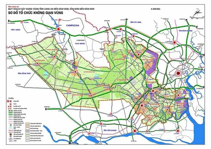 Vị trí, giới hạn khu trên bản đồ quy hoạch huyện cần giuộc 2021